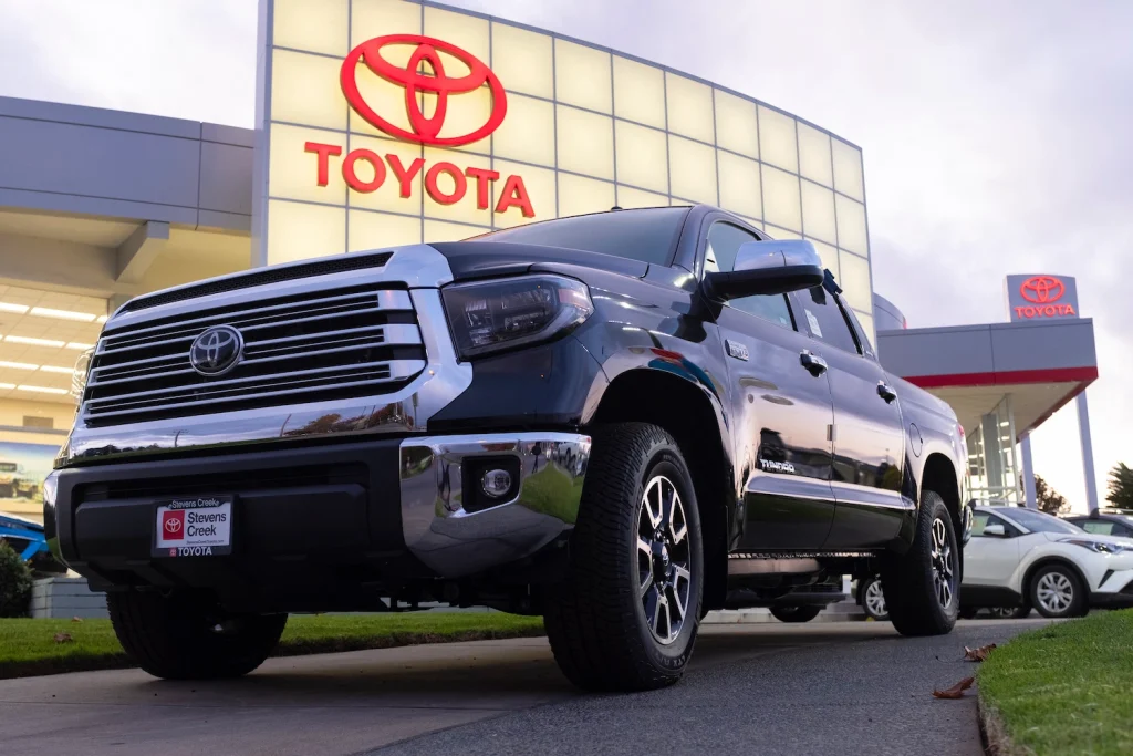Toyota Tundra at dealership