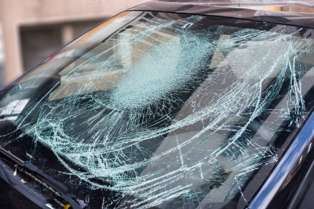 Tesla windshield crack